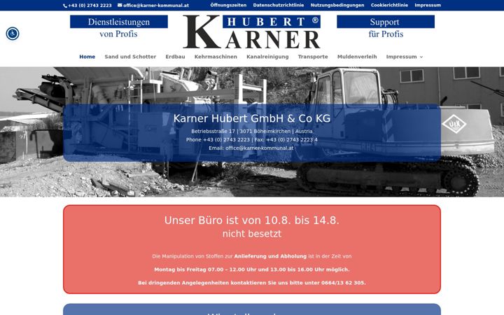 Screenshot of karner-kommunal.at