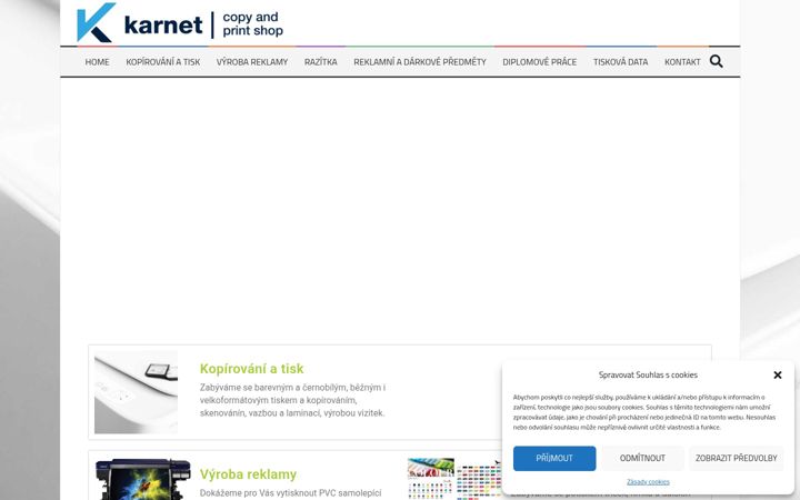 Screenshot of karnetcopy.cz