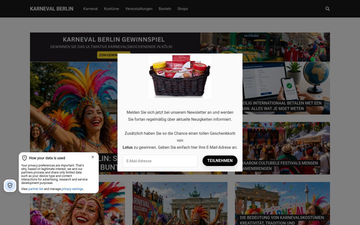 Screenshot of karneval-berlin.de