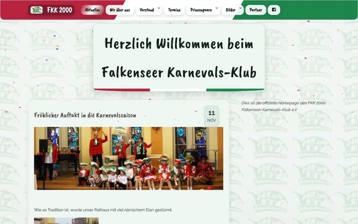 Screenshot of karneval-falkensee.de