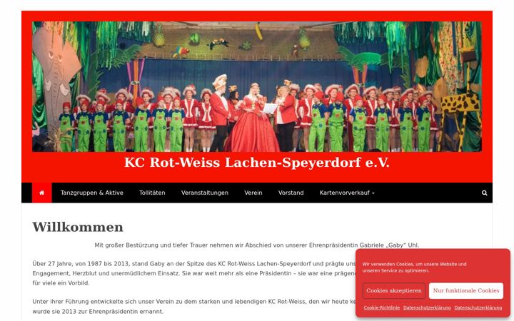 Screenshot of karnevalclub.de