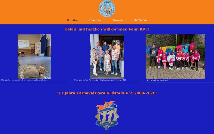Screenshot stránky karnevalsverein-idstein.de
