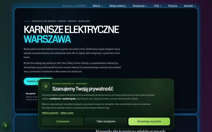 Screenshot of karnisze-warszawa.pl