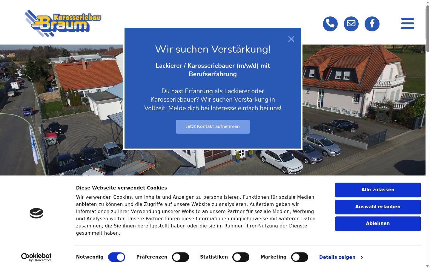 Screenshot tal-banner tal-kunsens muri qabel kwalunkwe interazzjoni
