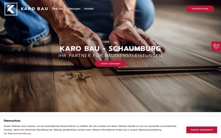 Screenshot of karobau-schaumburg.de