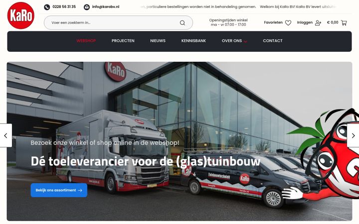Screenshot of karobv.nl
