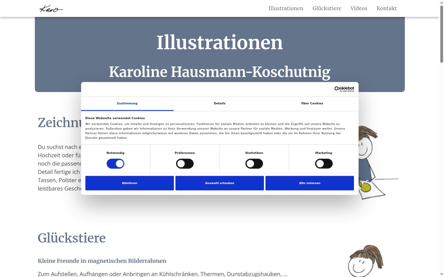 Screenshot tal-banner tal-kunsens muri qabel kwalunkwe interazzjoni