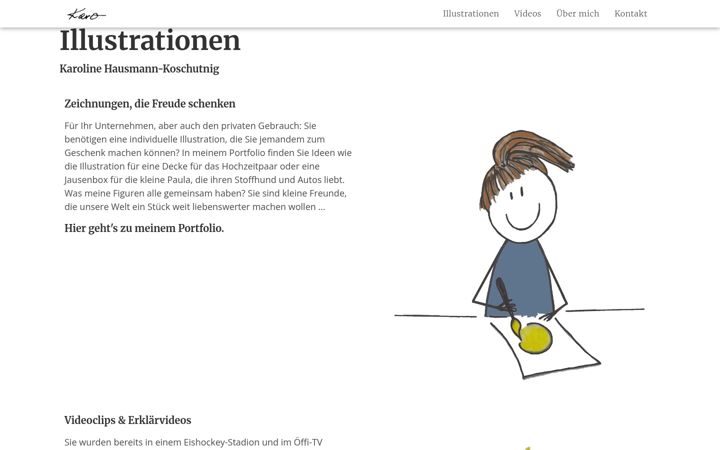 Screenshot of karohausmann.at