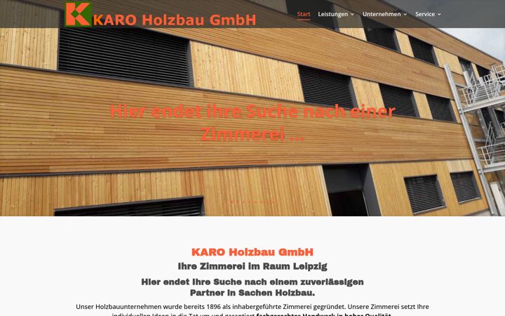Screenshot of karoholzbau.de