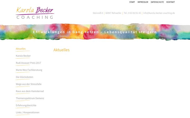 Screenshot of karola-becker-coaching.de