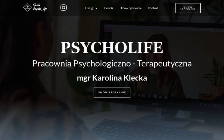 Screenshot of karolapsycholife.pl
