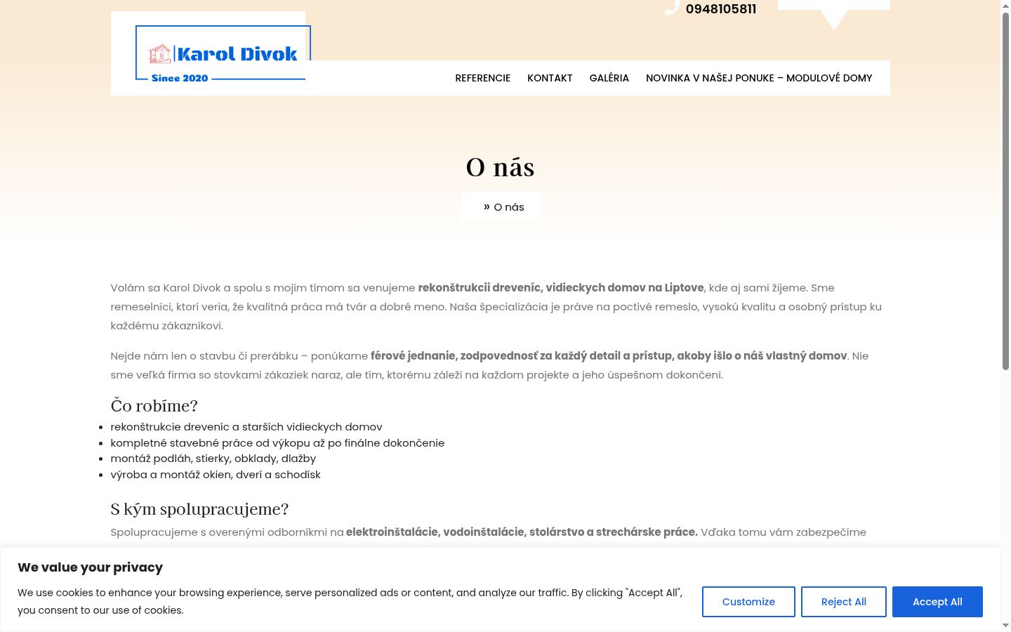 Sutikimo reklamjuostės, rodytos prieš bet kokią sąveiką, ekrano kopija