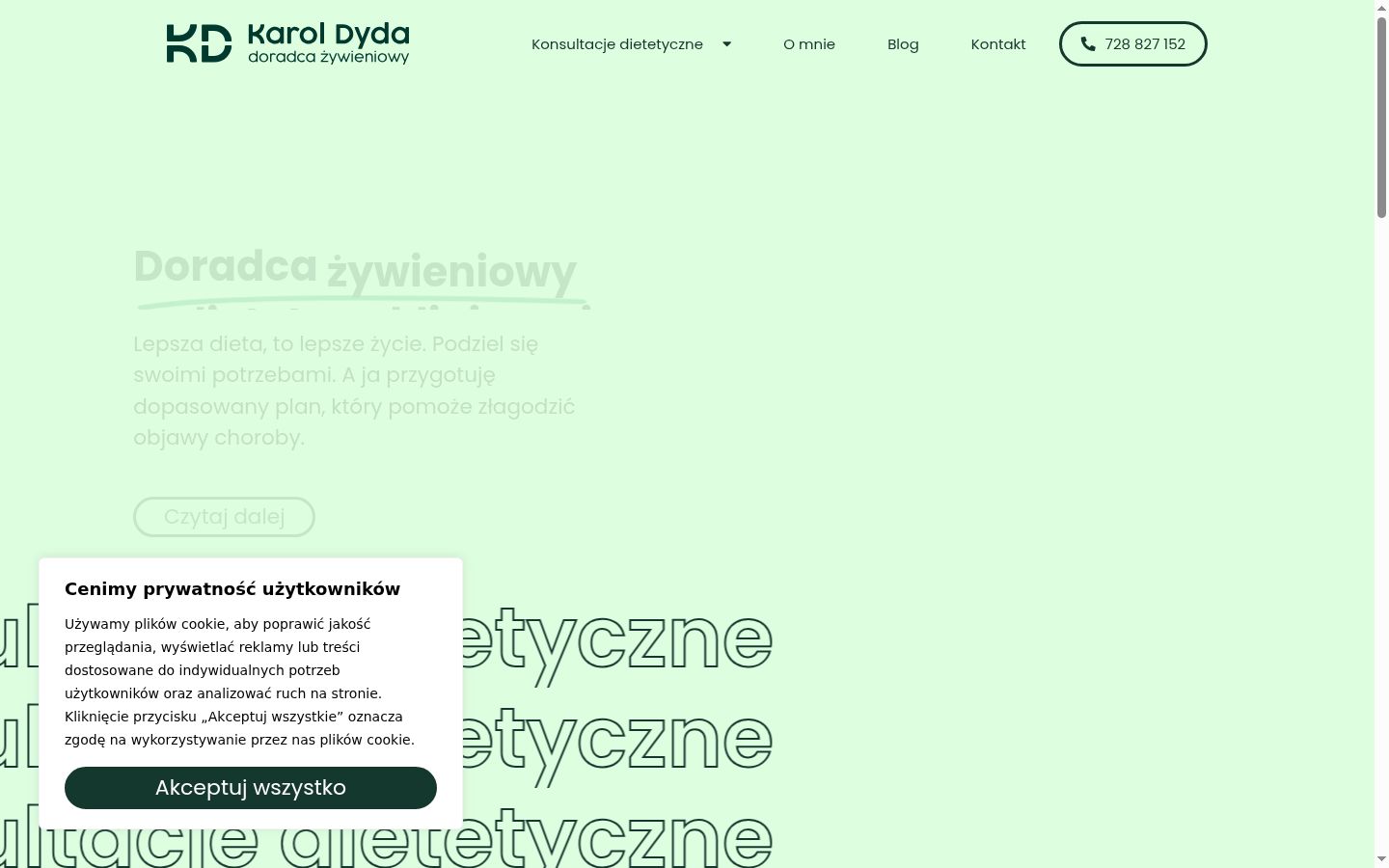 Sutikimo reklamjuostės, rodytos prieš bet kokią sąveiką, ekrano kopija