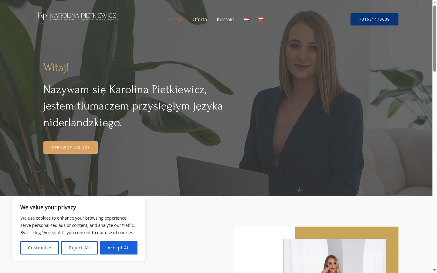 Screenshot tal-banner tal-kunsens muri qabel kwalunkwe interazzjoni