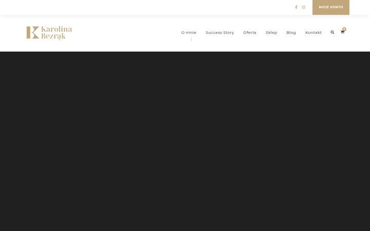 Screenshot van karolinabezrak.pl