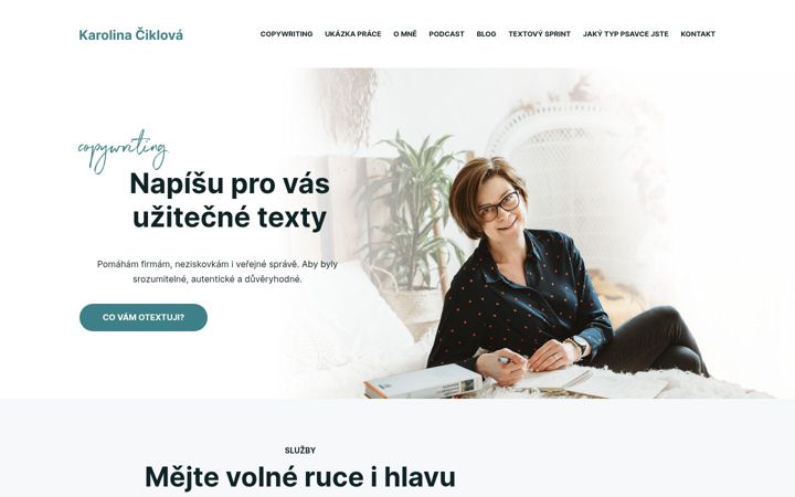 Screenshot of karolinac.cz