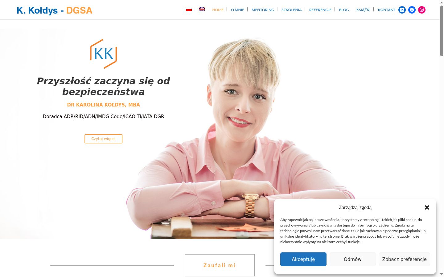 Ekrānuzņēmums ar piekrišanas baneri, kas tika rādīts pirms jebkādas mijiedarbības