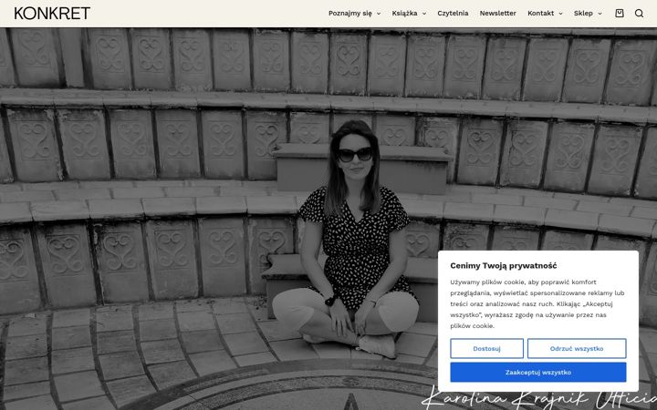 Screenshot of karolinakrajnik.pl