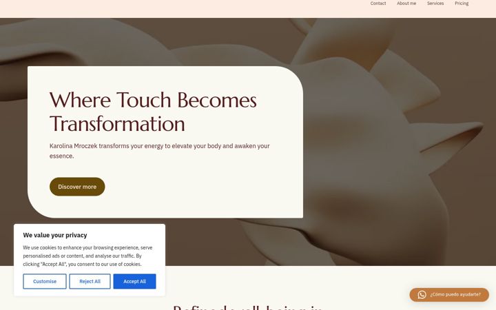 Screenshot of karolinamroczek.com