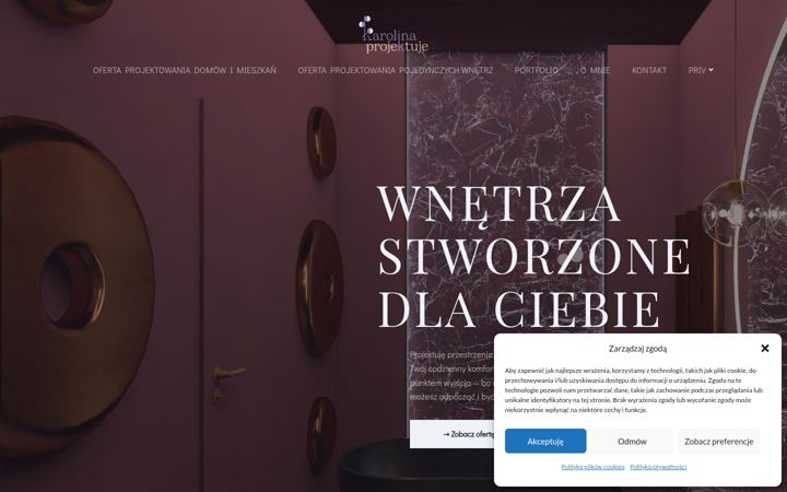 Screenshot of karolinaprojektuje.pl
