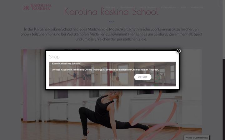 Screenshot of karolinaraskina.de