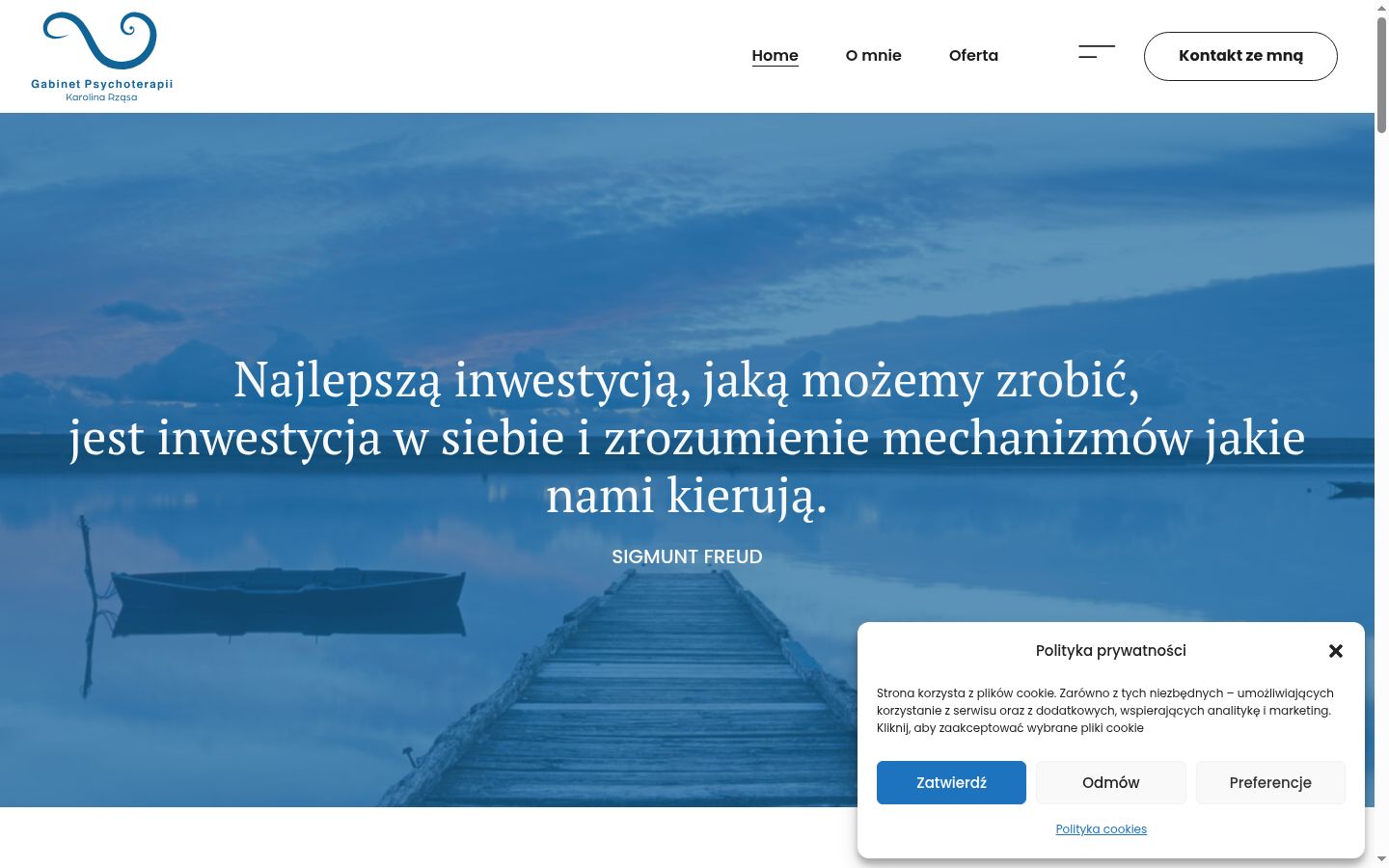 Screenshot des Einwilligungsbanners vor jeglicher Interaktion