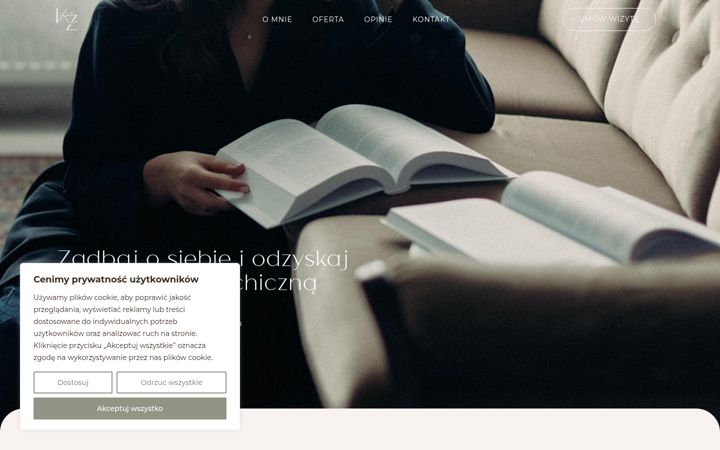 Screenshot of karolinazebrakowska.pl
