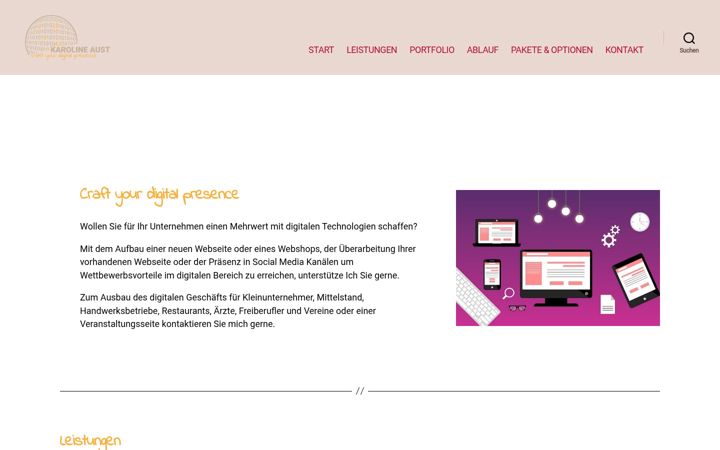 Screenshot ta' karoline-aust.de