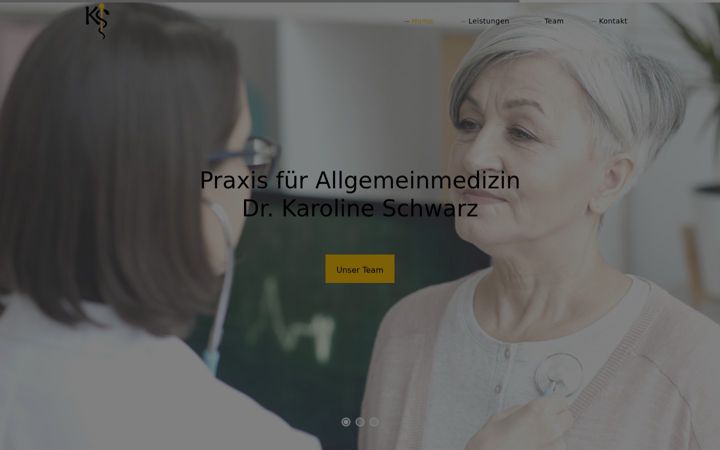 Screenshot of karoline-schwarz.at
