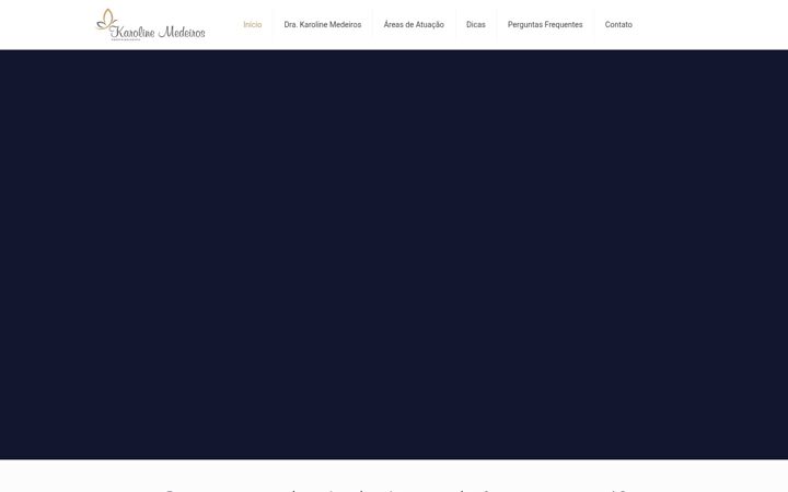 Screenshot of karolinemedeiros.com.br