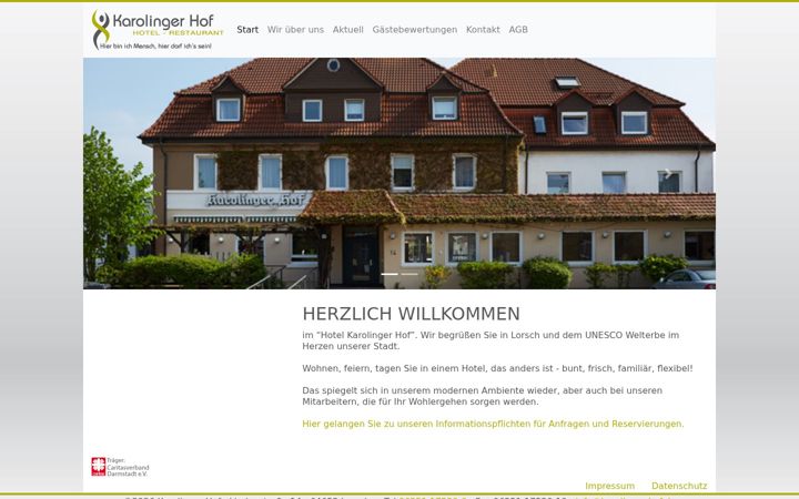 Screenshot of karolinger-hof.de