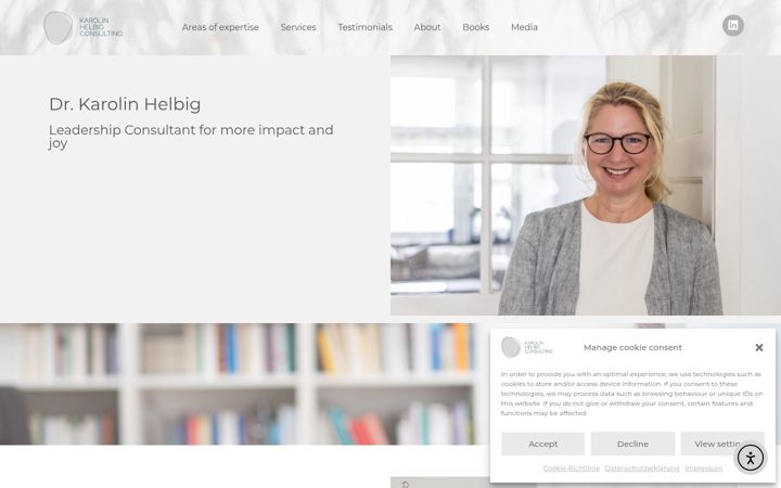 Screenshot of karolinhelbig.com