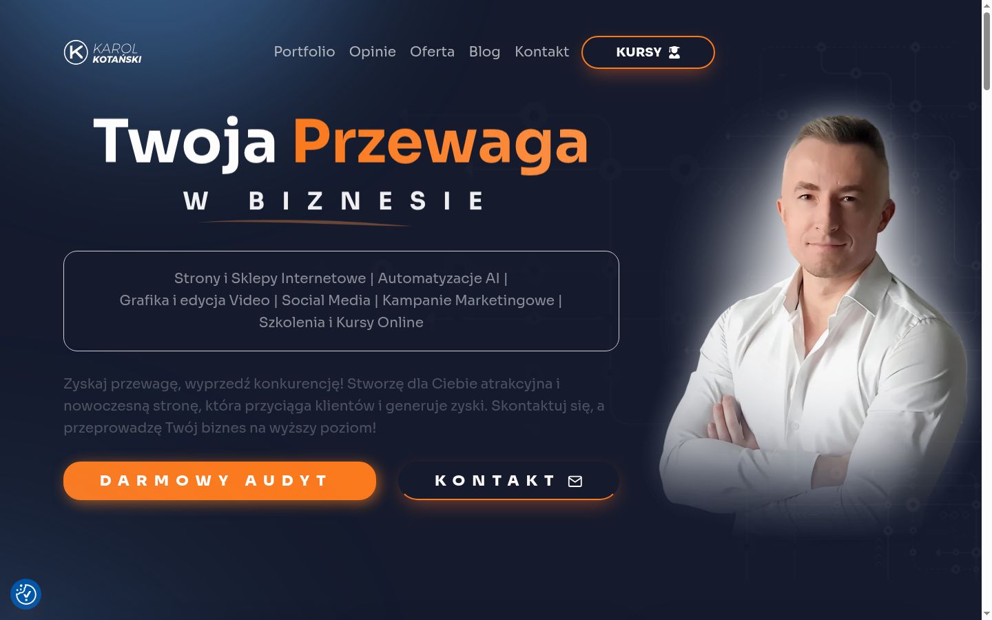 Screenshot tal-banner tal-kunsens muri qabel kwalunkwe interazzjoni