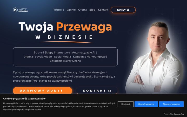Screenshot of karolkotanski.pl
