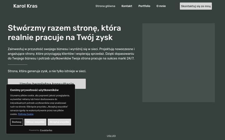 Screenshot of karolkras.com.pl