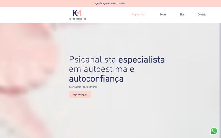 Screenshot of karolmenezes.com