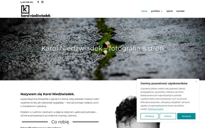 Screenshot of karolniedzwiadek.pl