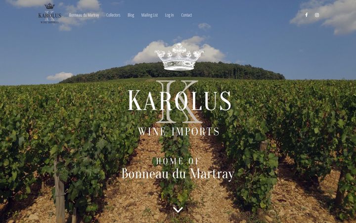 Screenshot of karoluswines.com