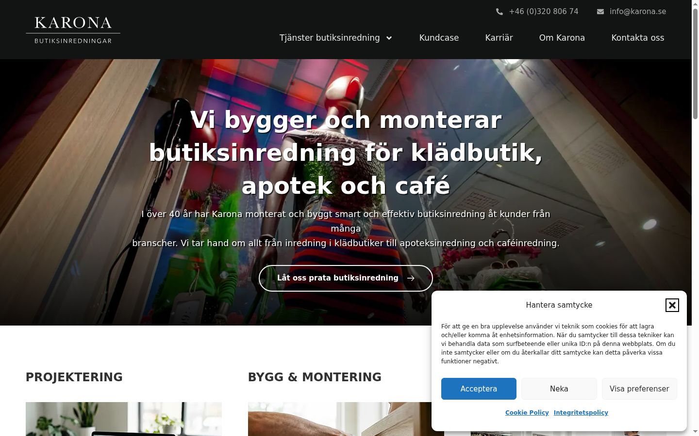 Ekrānuzņēmums ar piekrišanas baneri, kas tika rādīts pirms jebkādas mijiedarbības