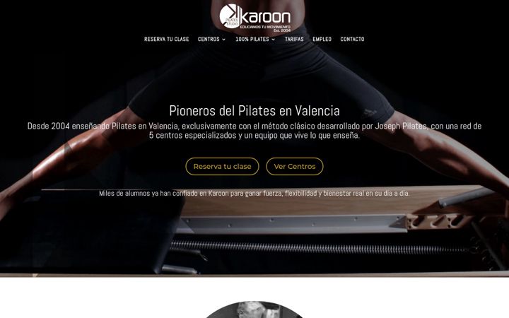 Screenshot of karoonpilates.es