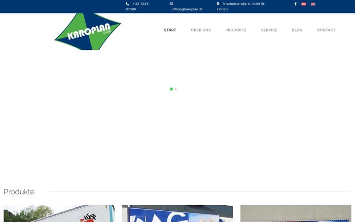 Screenshot of karoplan.at