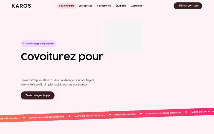 Screenshot of karos.fr