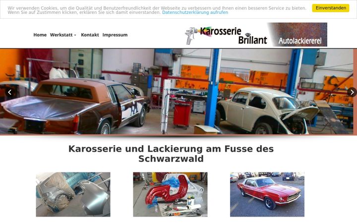 Screenshot of karosserie-brillant-wehr.de