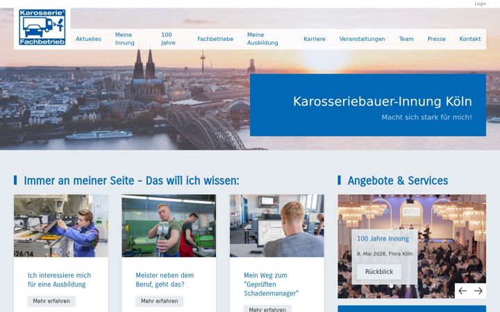 Screenshot of karosserie-innungkoeln.de