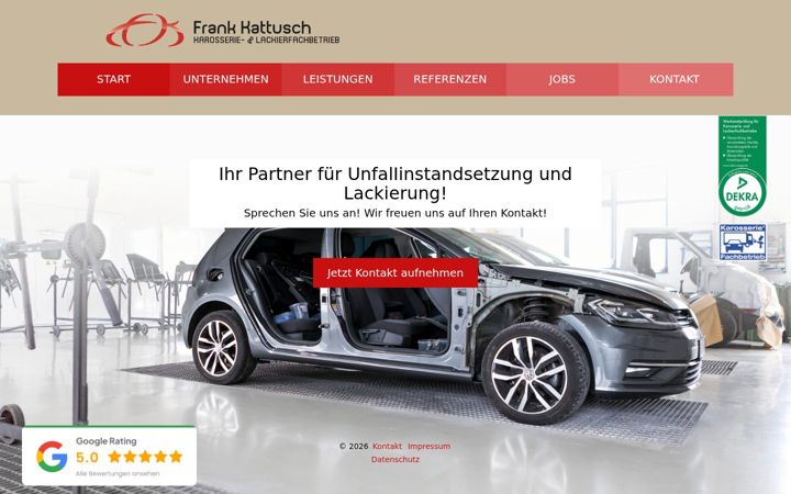 Screenshot of karosserie-kattusch.de