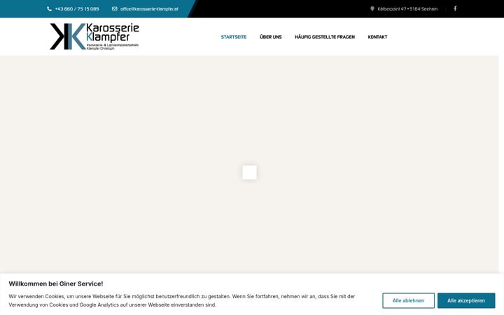 Screenshot of karosserie-klampfer.at