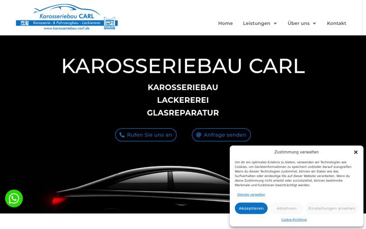 Screenshot of karosseriebau-carl.de