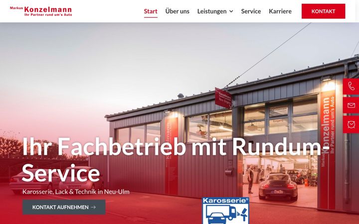 Screenshot of karosseriebau-konzelmann.de