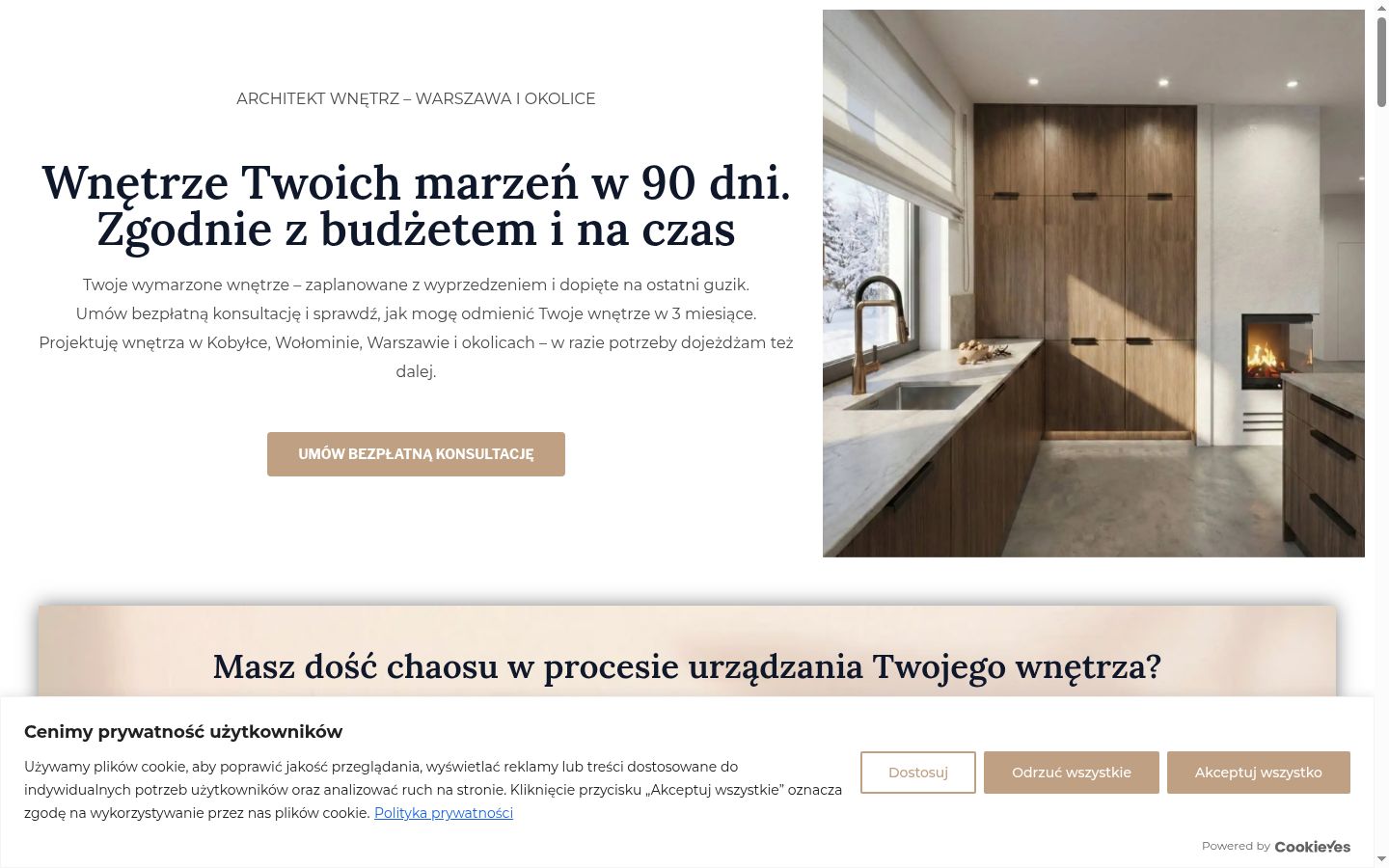 Screenshot van de toestemmingsbanner zoals getoond vóór enige interactie
