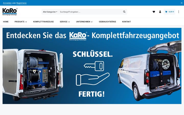 Screenshot stránky karotechnik.de
